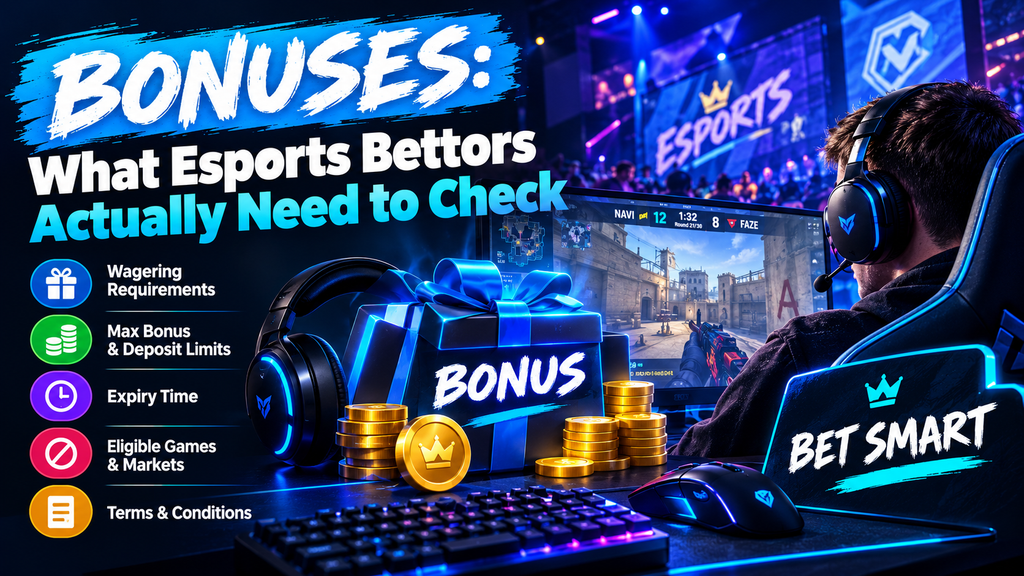 Bonuses: What Esports Bettors Actually Need to Check